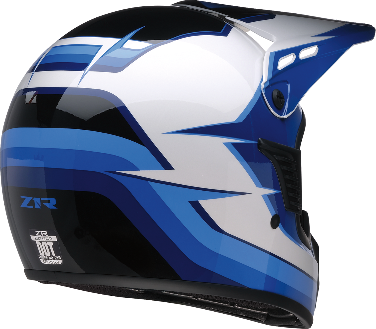 Z1R Child Dirt Maxx Helmet - Vortex - Blue/White - L/XL 0111-1745