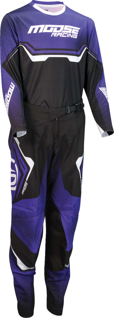 MOOSE OFFROAD Youth Qualifier® Jersey - Purple/Black/White - Large 2912-2635