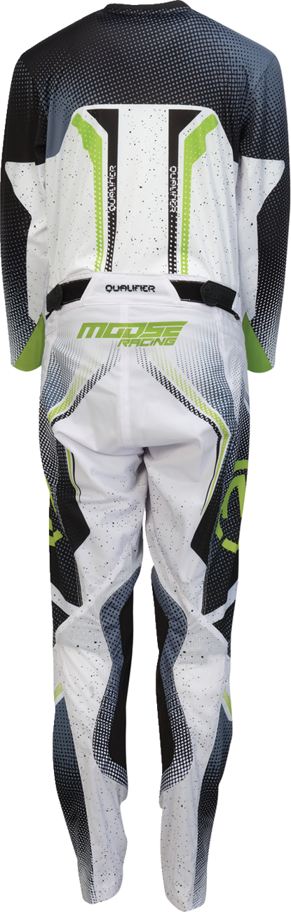MOOSE OFFROAD Youth Qualifier® Jersey - White/Black/Green - Large 2912-2641