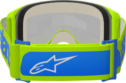ALPINESTARS GOGGLES Vision 5 Goggle - Blaze - Yellow/Blue - Blue Mirror Lens 5102125-5007
