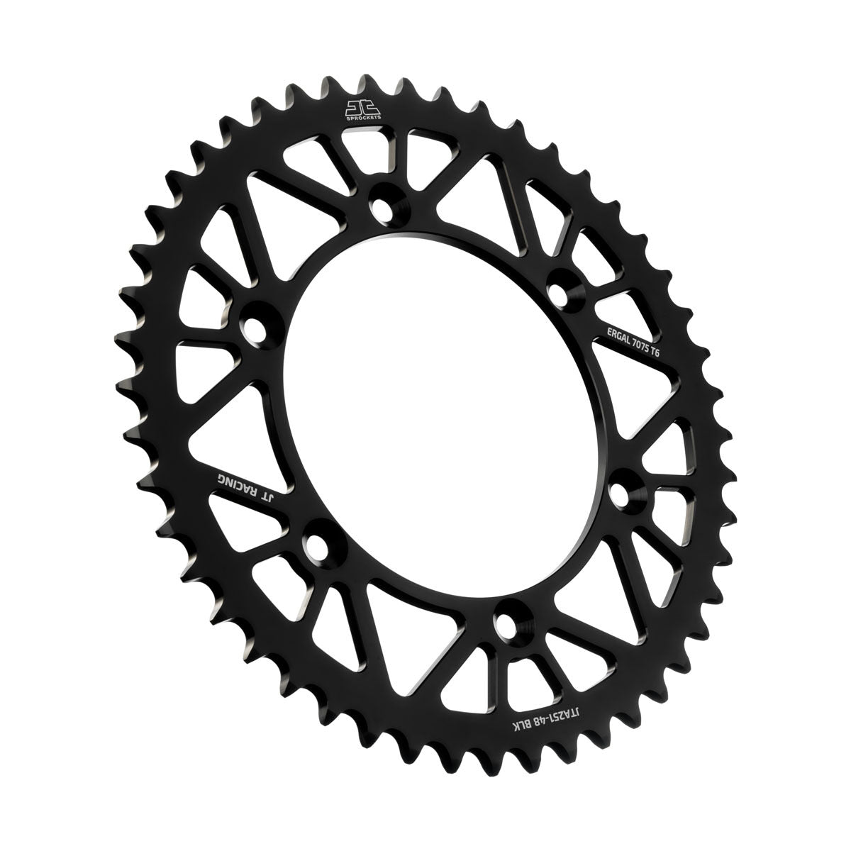 Rear Racelite Sprocket Alum 48t 520 Blk Hon/Yam