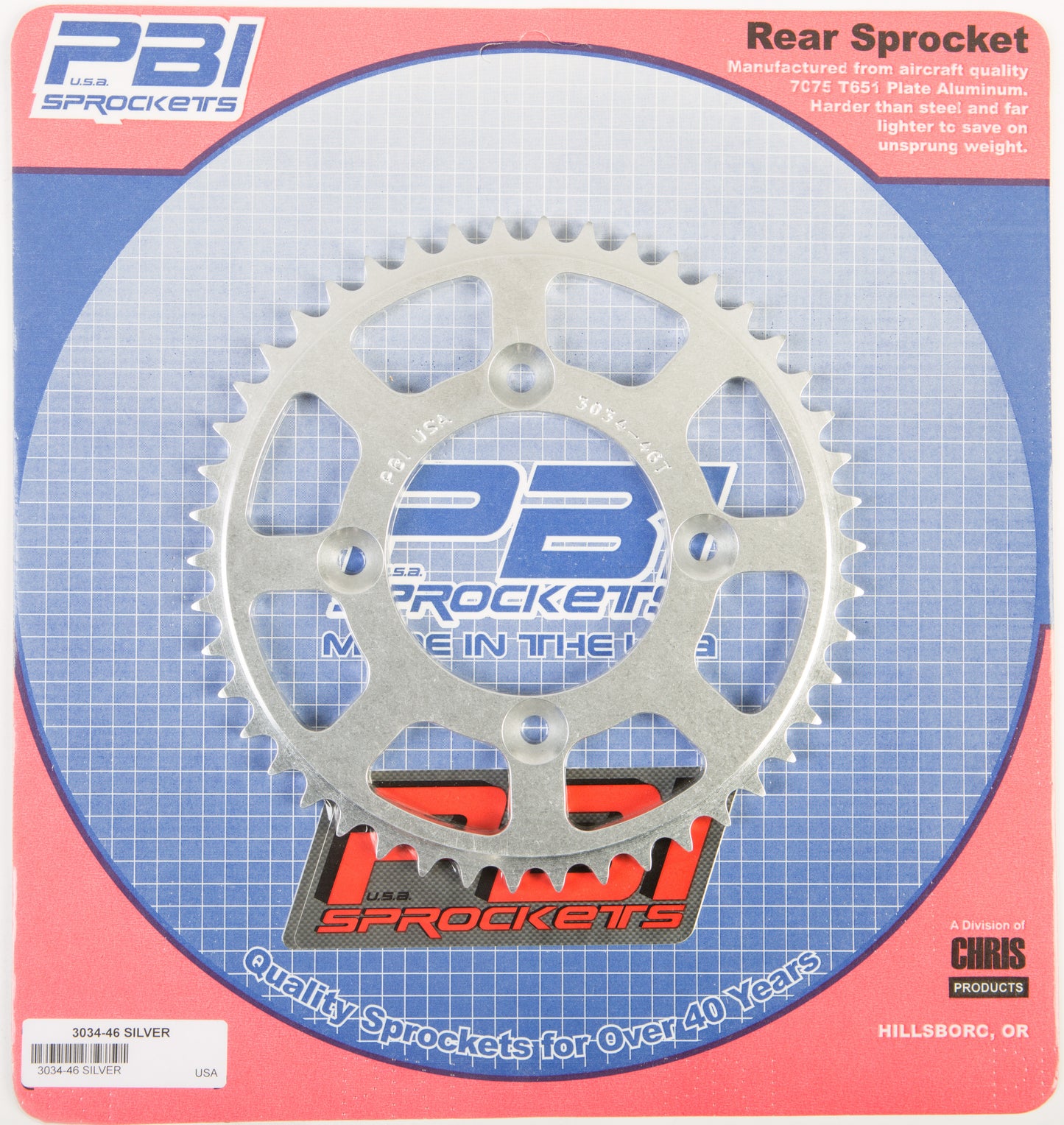 Rear Sprocket Aluminum 46t 428 Hon