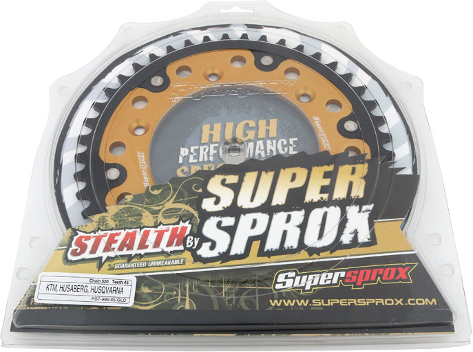 Rear Stealth Sprocket Alu/Stl 45t 520 Gld Hus/Husq/Ktm