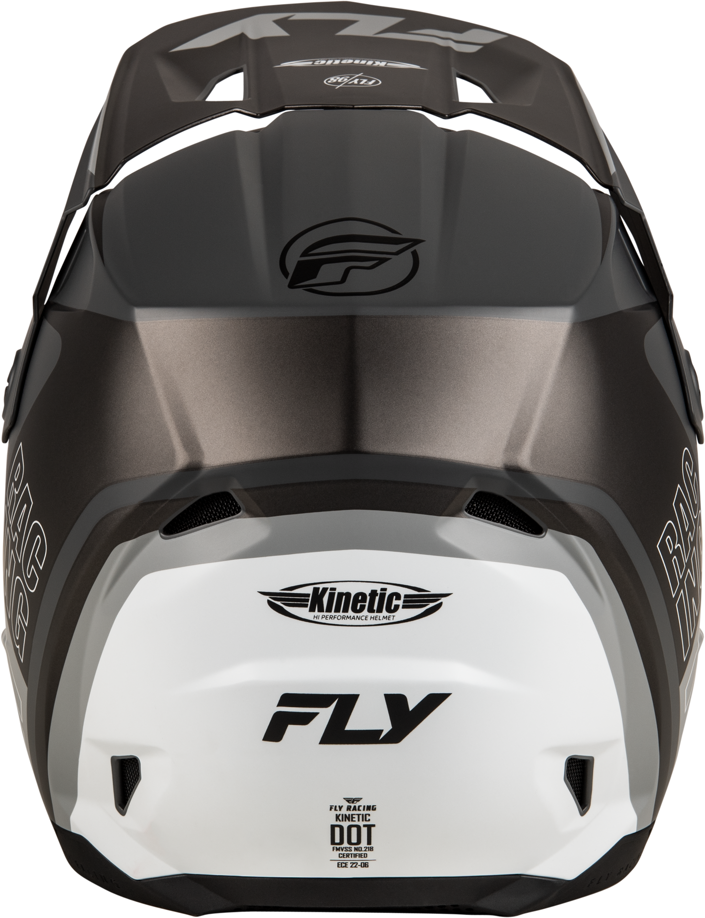 Kinetic Rally Helmet Matte Grey/Black/White 2x