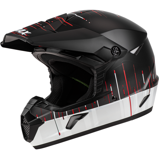 Youth Mx 46y Frequency Offroad Helmet Matte Black/White Ym