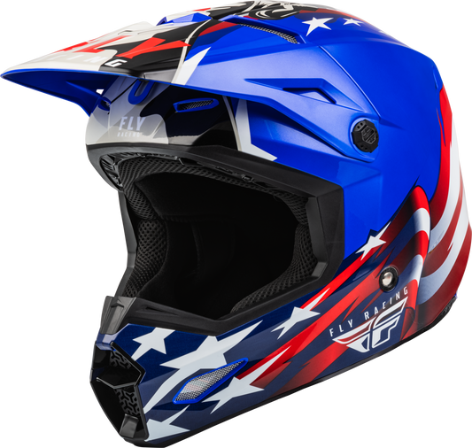 Youth Kinetic Patriot Helmet Red/White/Blue Ym