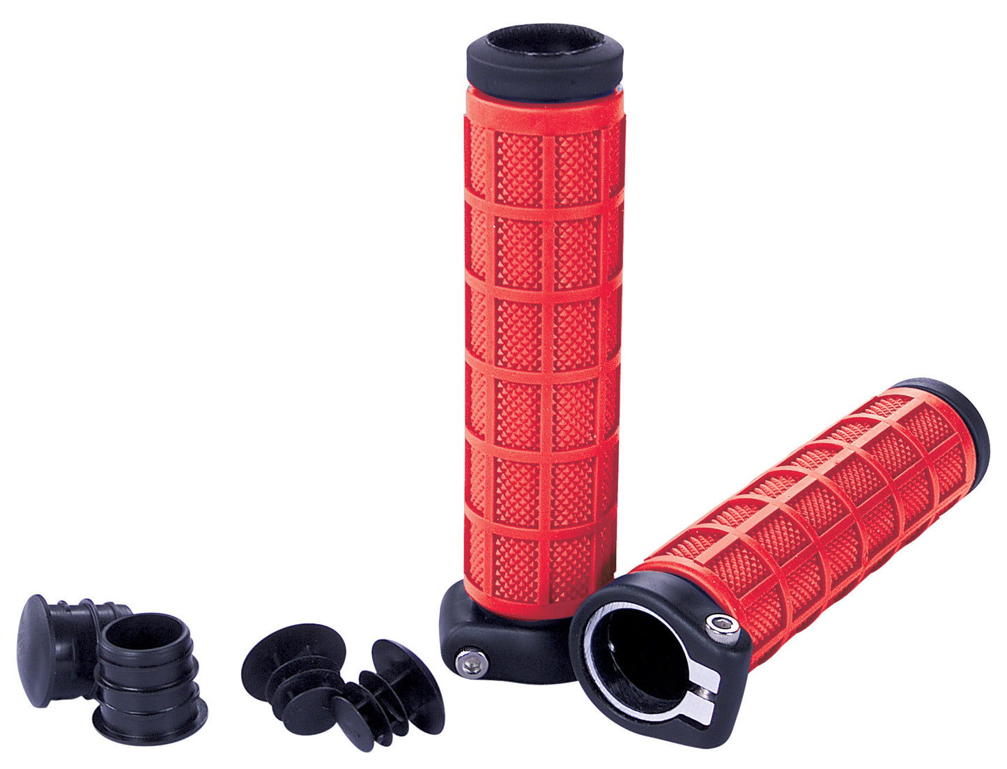 Grip Lock Grips Black/Red