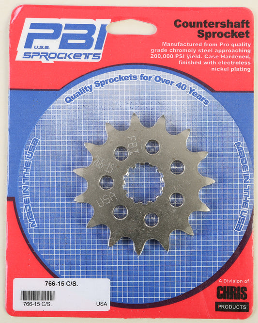 Front Cs Sprocket Steel 15t 525 Kaw/Suz/Tri/Yam