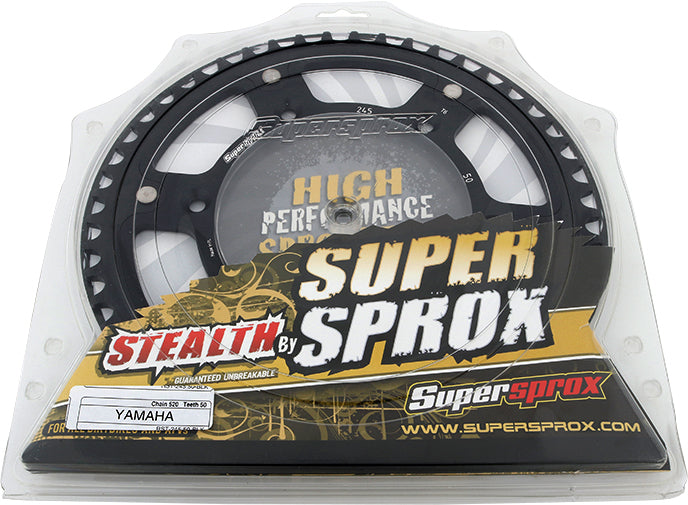 Rear Stealth Sprocket Alu/Stl 50t 520 Blk Yam