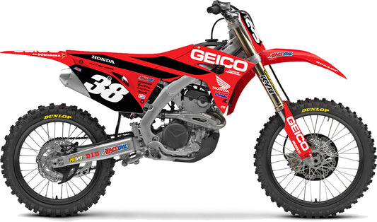 Graphic Kit 19 Geico Honda Crf250/450