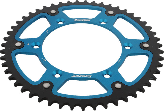 Rear Stealth Sprocket Alu/Stl 51t 520 Blu Yam