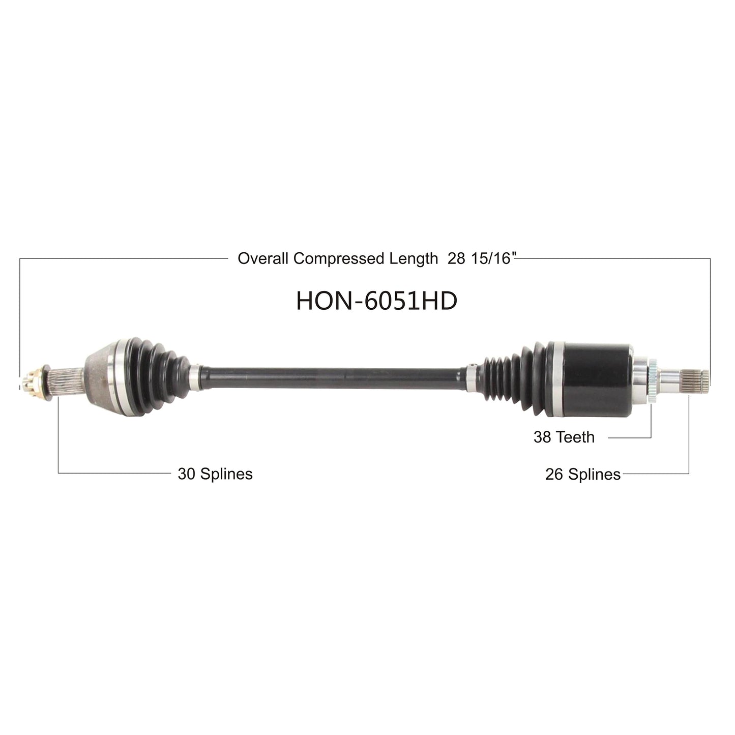 Hd 2.0 Axle Front Hon