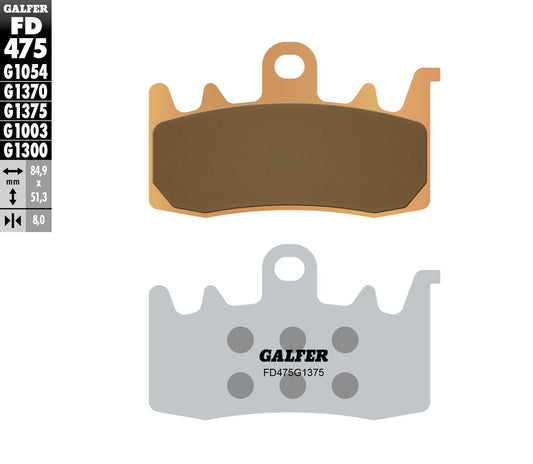 Brake Pads Sintered Ceramic Fd475g1375