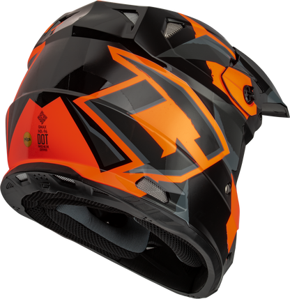 Mx 96s Splinter Helmet Black/Orange Md