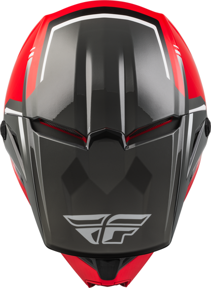 Youth Kinetic Vision Helmet Red/Grey Yl