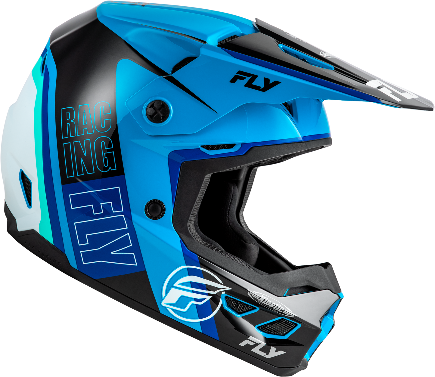 Kinetic Rally Helmet Blue/Black/White Lg