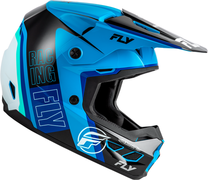 Kinetic Rally Helmet Blue/Black/White Lg
