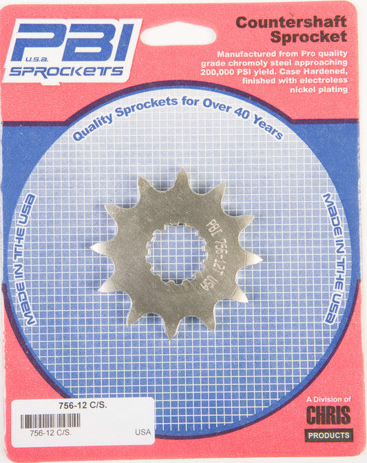 Front Cs Sprocket Steel 12t 520 Kaw/Suz/Yam