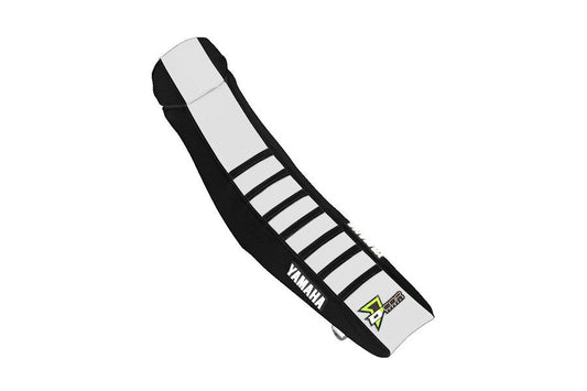 Seat Cover Black/White W/Ribs