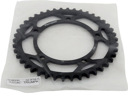 Rear Sprocket Steel 42t 530 Blk Suz