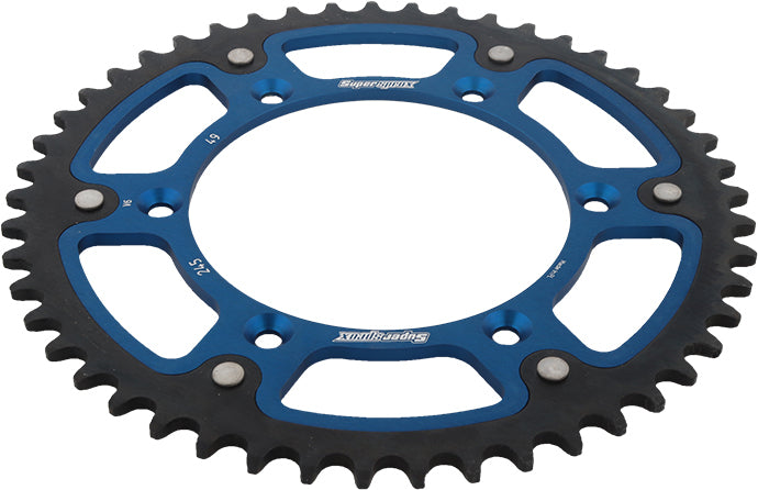 Rear Stealth Sprocket Alu/Stl 49t 520 Blu Yam