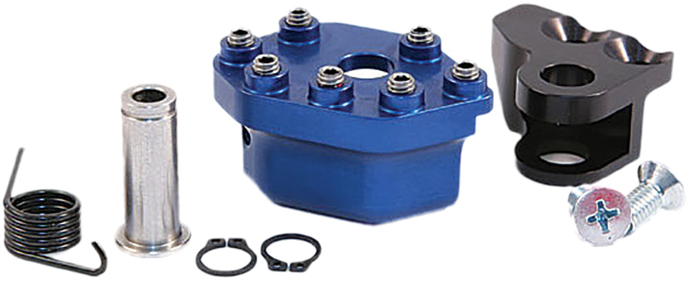 Rotating Rear Brake Lever Tip Blue