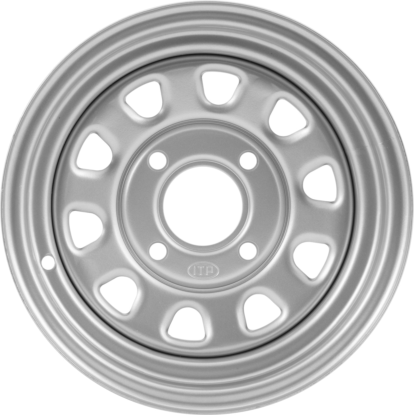 Delta Steel Wheel Silver 12x7 2+5 4/110 Rear