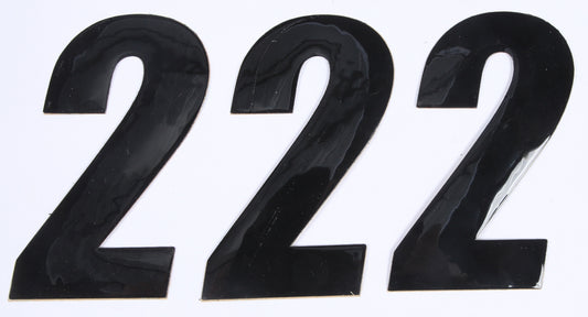 Number 2 Black 4" 3/Pk