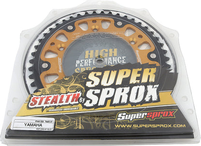 Rear Stealth Sprocket Alu/Stl 47t 520 Gld Hon/Yam