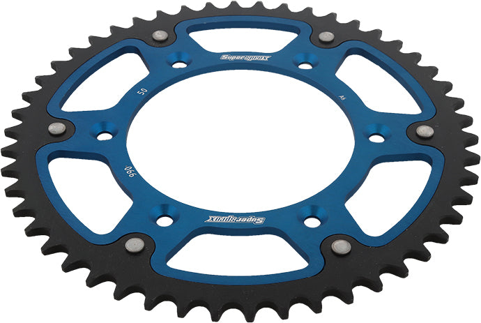 Rear Stealth Sprocket Alu/Stl 50t 520 Blu Hus/Husq/Ktm