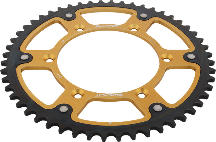 Rear Stealth Sprocket Alu/Stl 52t 520 Gld Yam