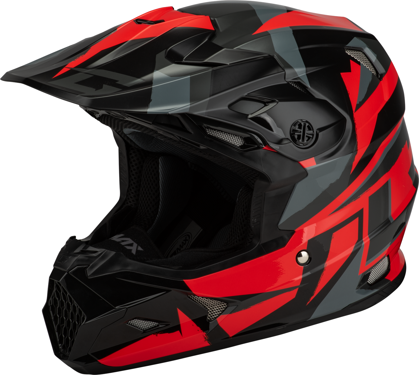 Mx 96s Splinter Helmet Black/Red Sm