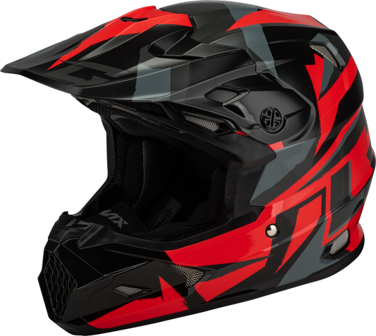 Mx 96s Splinter Helmet Black/Red Sm