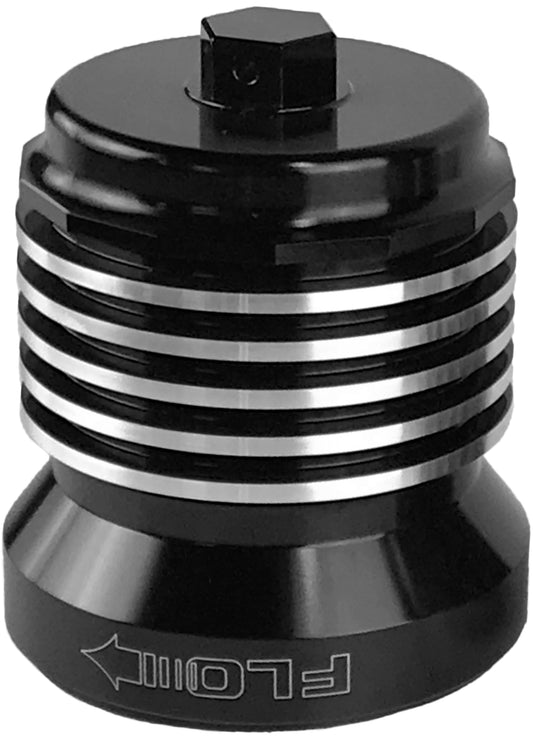 Flo Reusuable Oil Filter Black/Polished Fins