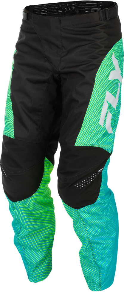 F 16 Pants Aqua/Black/White Sz 32