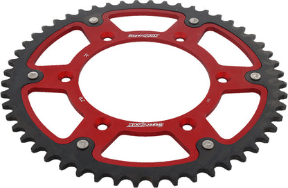 Rear Stealth Sprocket Alu/Stl 52t 520 Red Hon