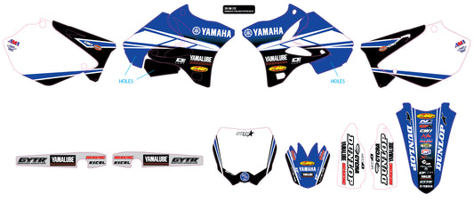 17 Star Yam Complete Graphic Kit White
