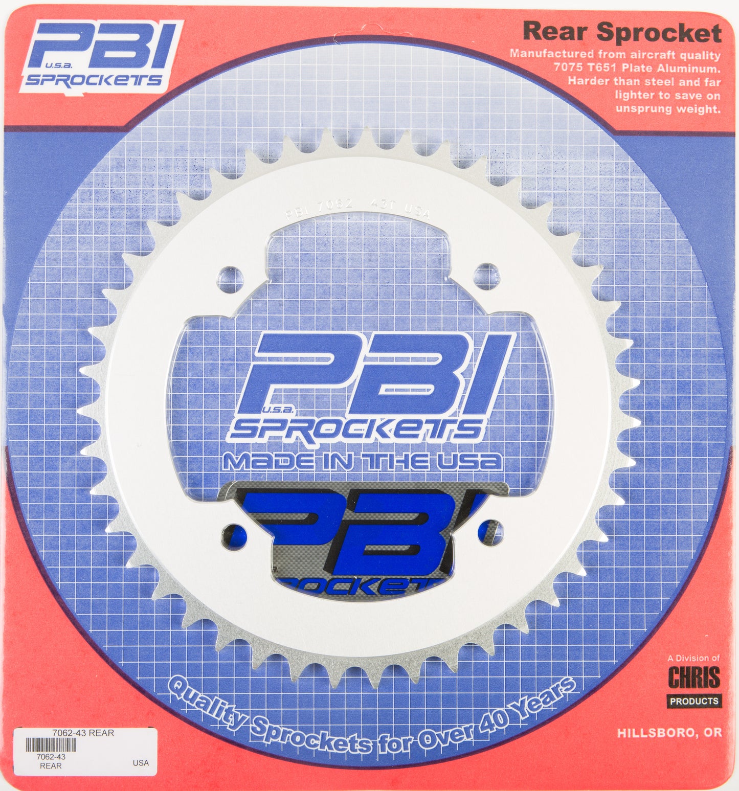 Rear Sprocket Aluminum 43t 520 Yam