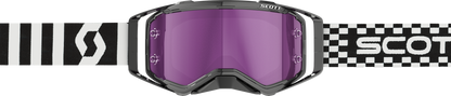 Prospect Racing Goggle Blk/ Wht Purple Chrome Works