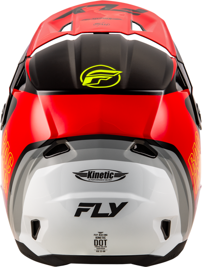 Kinetic Rally Helmet Red/Black/White Md