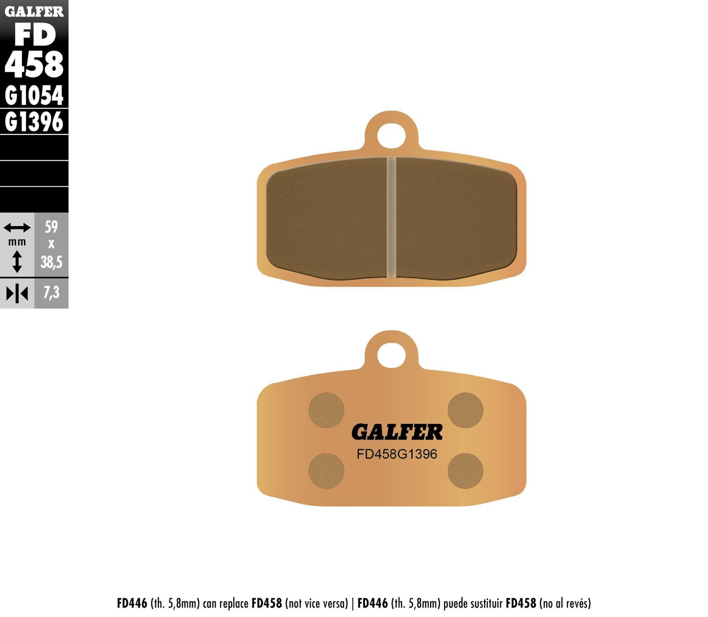 Brake Pads Sintered Fd458g1396