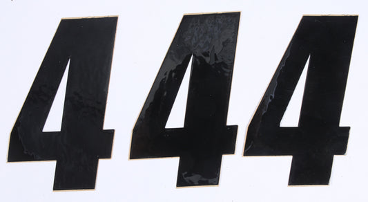 Number 4 Black 6" 3/Pk