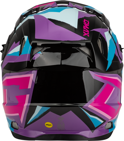 Mx 96s Splinter Helmet Black/Purple/Blue Md