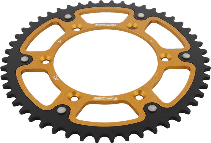 Rear Stealth Sprocket Alu/Stl 50t 520 Gld Yam