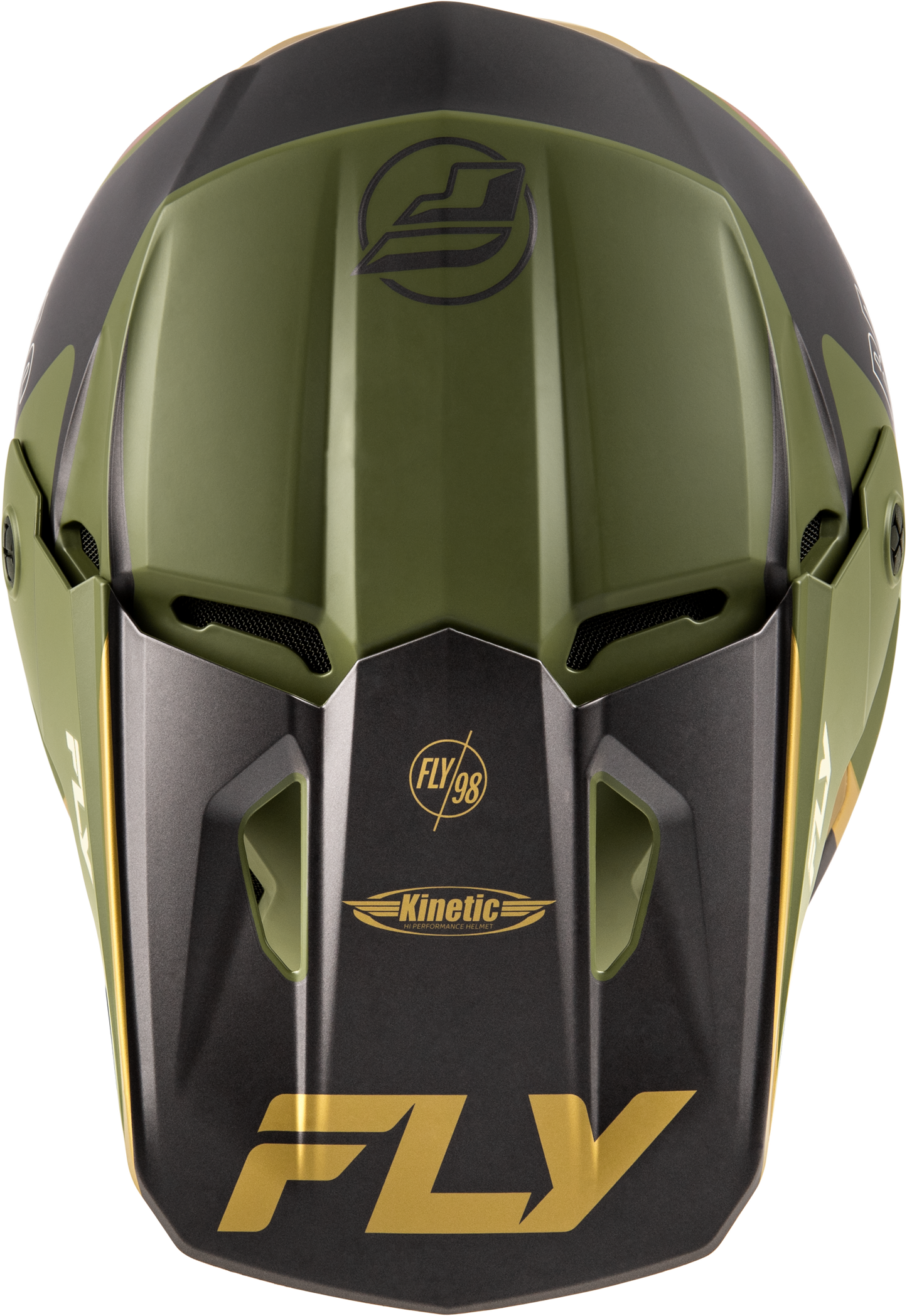 Kinetic Rally Helmet Matt Moss Gry/Khaki/Off Wht Md
