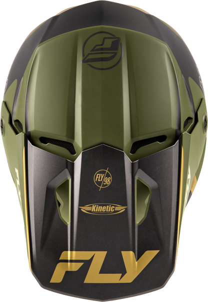 Kinetic Rally Helmet Matt Moss Gry/Khaki/Off Wht Md