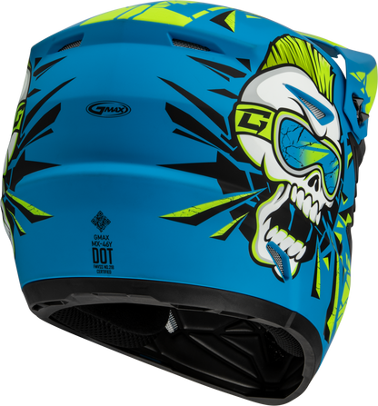 Youth Mx 46y Unstable Helmet Matte Blue/Green Ym