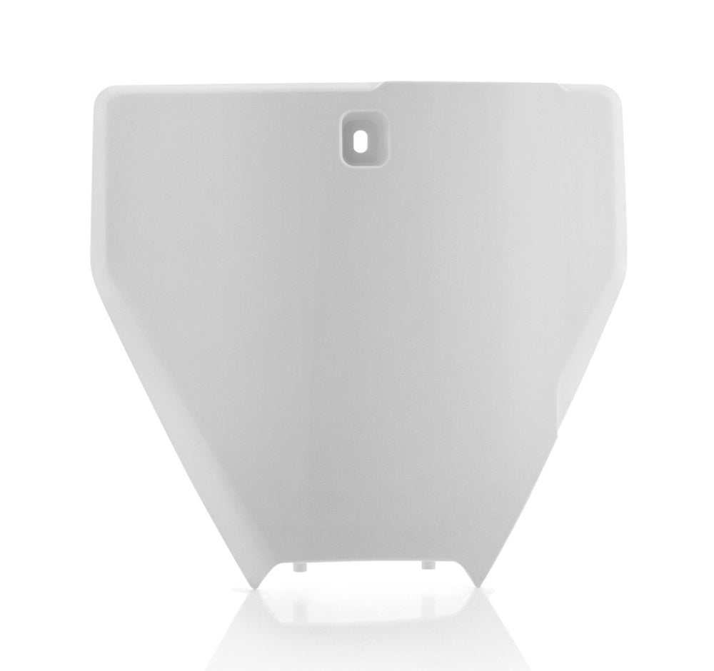 Front Number Plate White