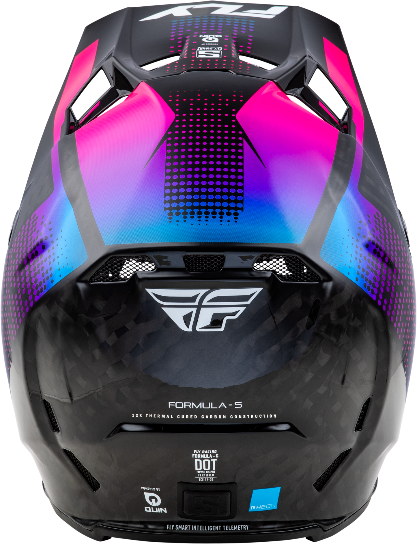 Yth Formula S Carbon Protocol Helmet Blk Carbon/Blue/Pink Yl