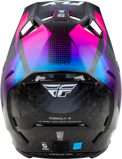 Yth Formula S Carbon Protocol Helmet Blk Carbon/Blue/Pink Yl